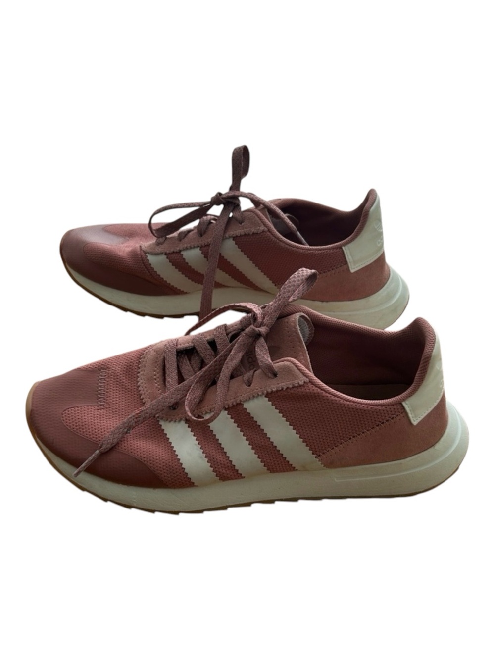Adidas Originals FLB W Flashback Runners Raw Pink/White BY9301 Sz 8 1/2 Sneakers